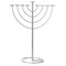 Vintiquewise Medium Modern Silver 9 Branch Lighting Thin Pipe Hanukkah Menorah, Metal-Aluminum QI004118.SI.M - alternate 4